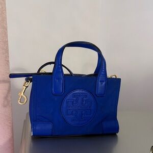 Tory Burch Mini Tote in Cobalt